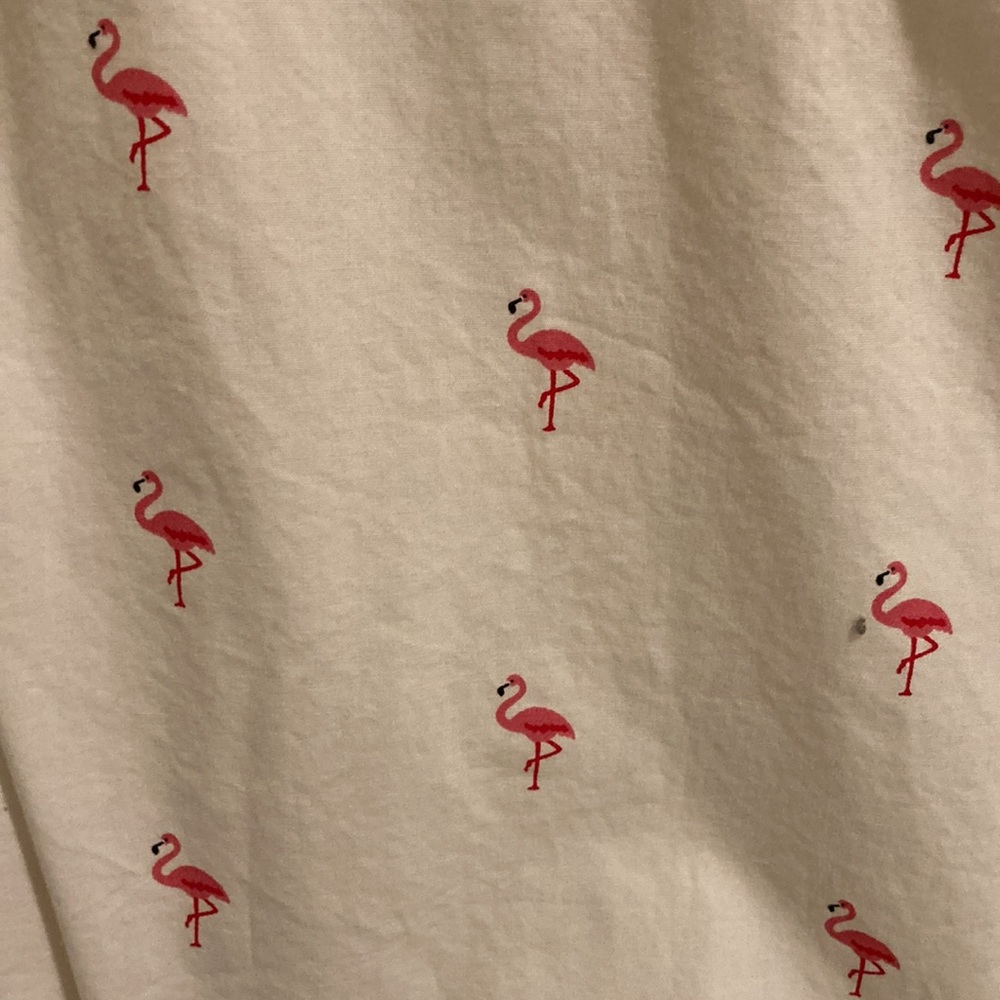 Flamingo white button down - Picture 3 of 4
